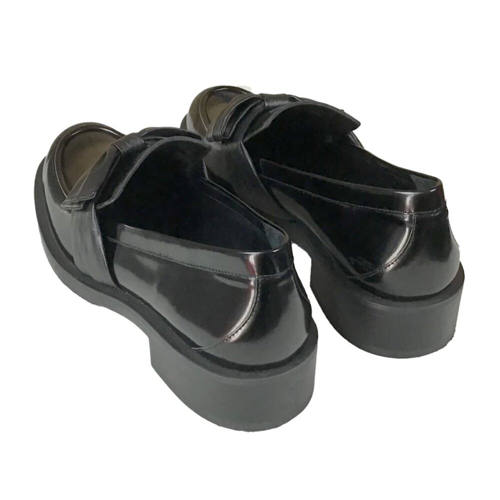 Stuart Weitzman Sofia Bold Leather Bow Loafers NWOT - Picture 9 of 14